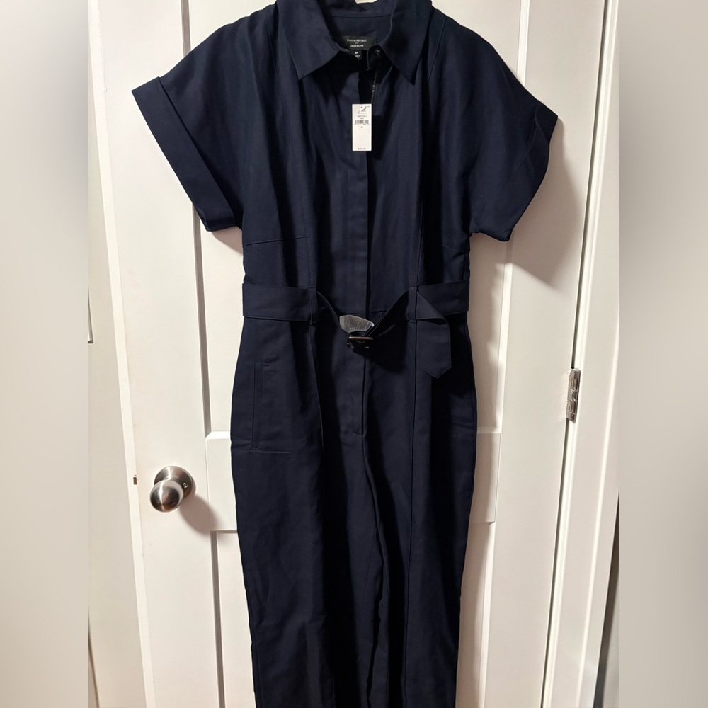 Banana Republic Navy Blue Jumpsuit with Belt
